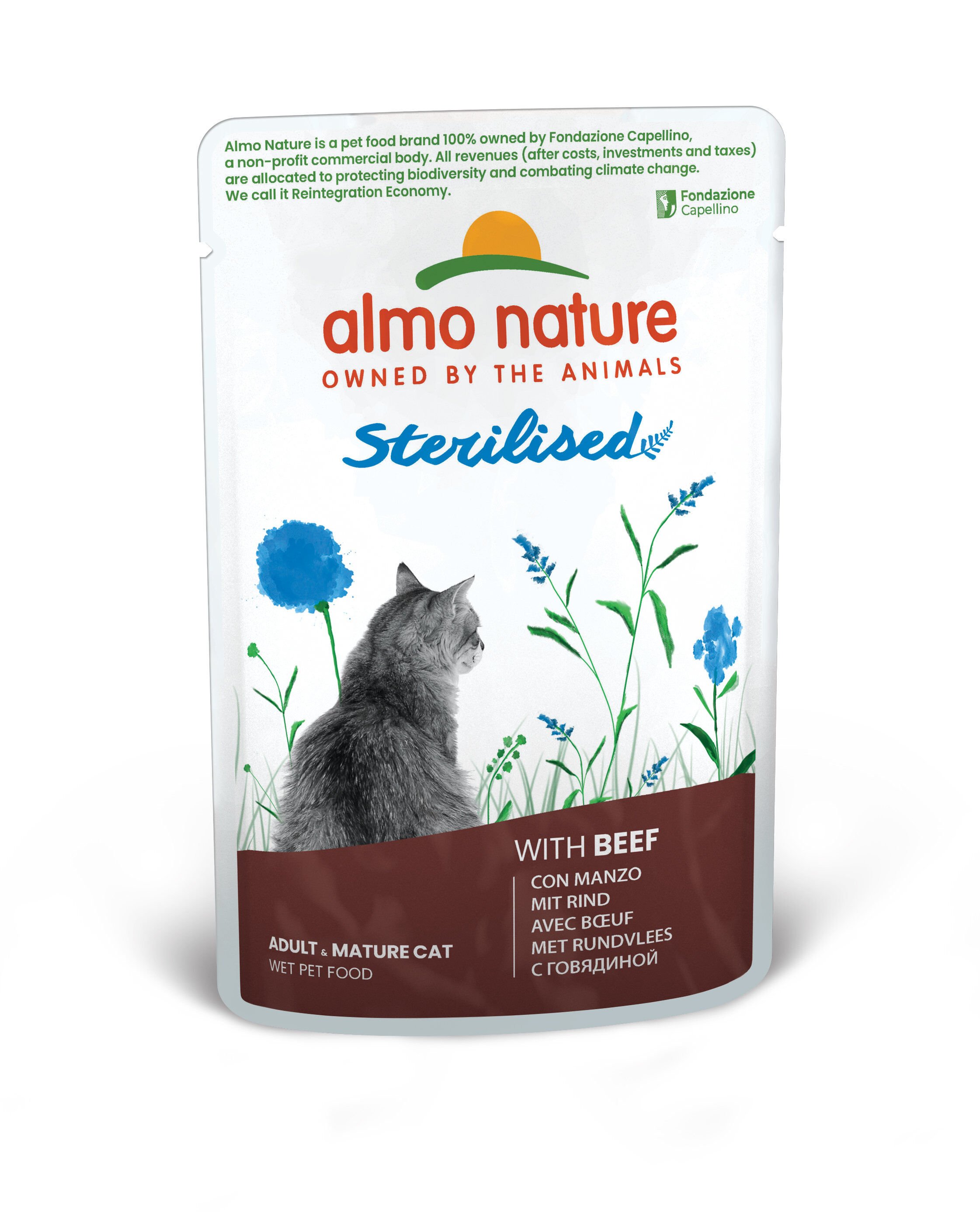 Almo Nature Holistic Fonctionnel - Sterilised B&oelig;uf - Pochon 70 Gr Image num&eacute;ro 1