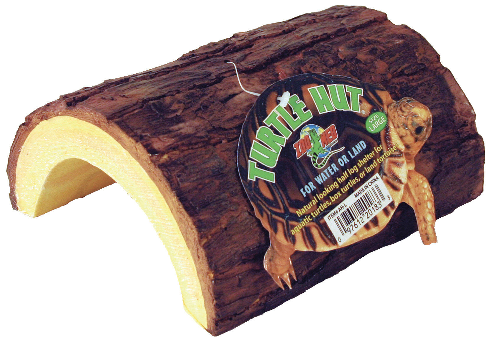 Zoomed - Abri demi tronc en c&eacute;ramique pour tortues - M Image num&eacute;ro 1