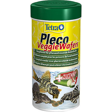 Tetra - Aliment Complet Pleco Veggie Wafers pour Poissons de Fond Herbivores - 250ml