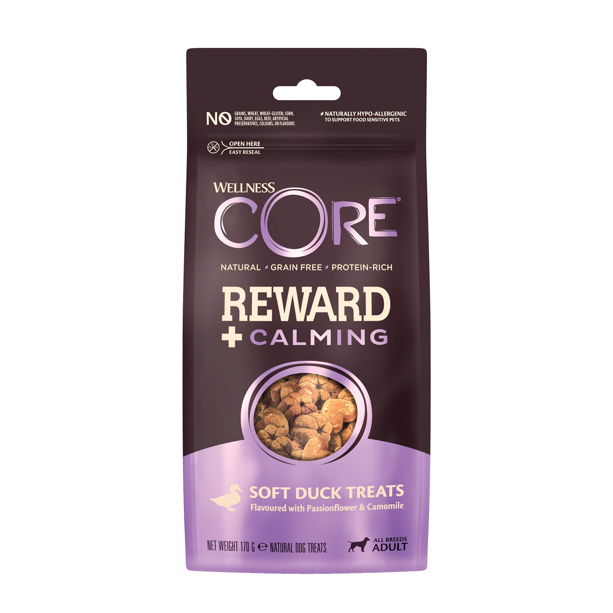 Wellness CORE Reward+ Treats Canard Calmant - 170g Image num&eacute;ro 1