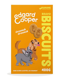 Edgard & Cooper - Biscuits Adulte Banane et Beurre de Cacahuète - 400g