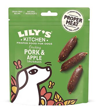 Lily's Kitchen - Friandises Petites Saucisses au porc et aux pommes pour Chien - 70g
