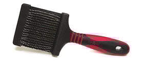 Croci - Brosse Double Carder Vanity Poils Long Plastique pour Chiens - L