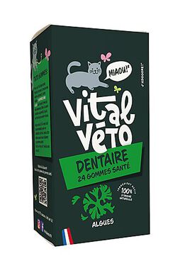 Vitalvéto - Gommes Santé Dentaire pour Chat - 24g