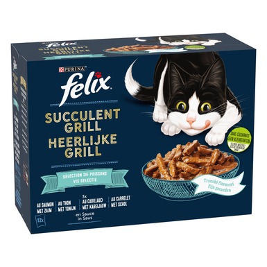 FELIX Tendres Effilés en Gelée Sélection Mixte pour chat - PACK 80x85g