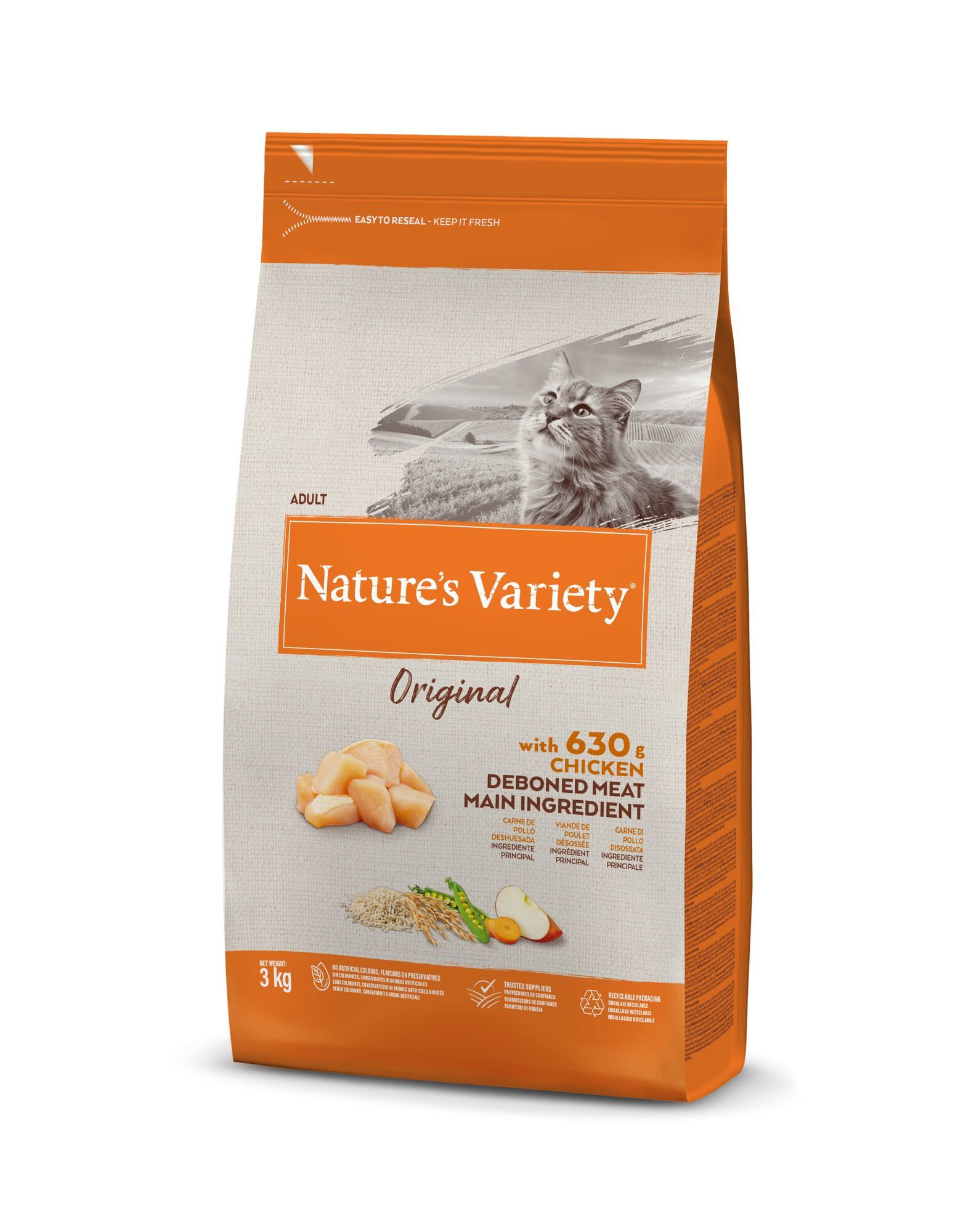 Nature's Variety - Croquettes Original au Poulet pour Chat - 3Kg Image num&eacute;ro 1