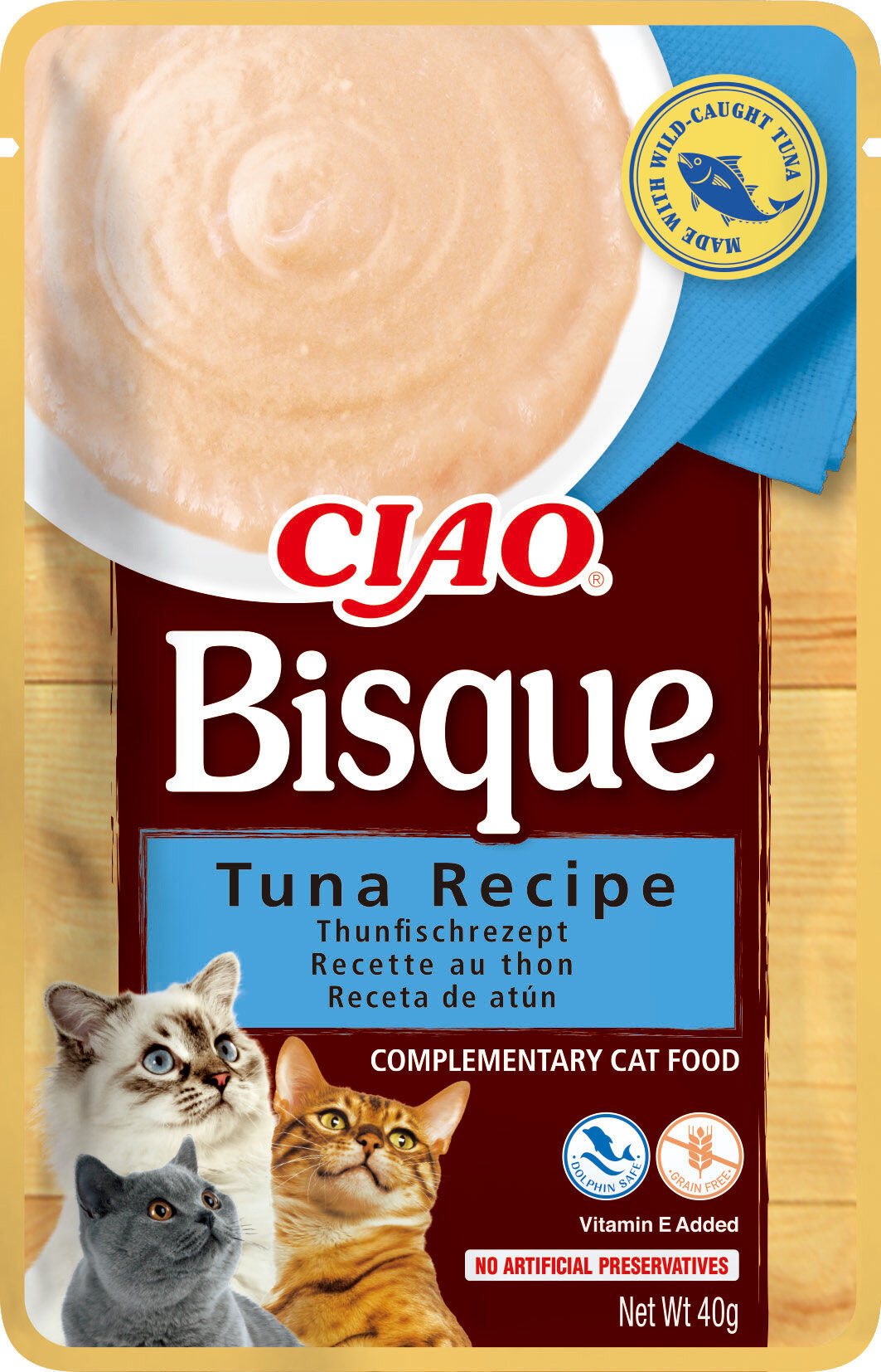 Inaba - Friandises Bisque Recette au Thon pour Chats - 40g Image num&eacute;ro 1
