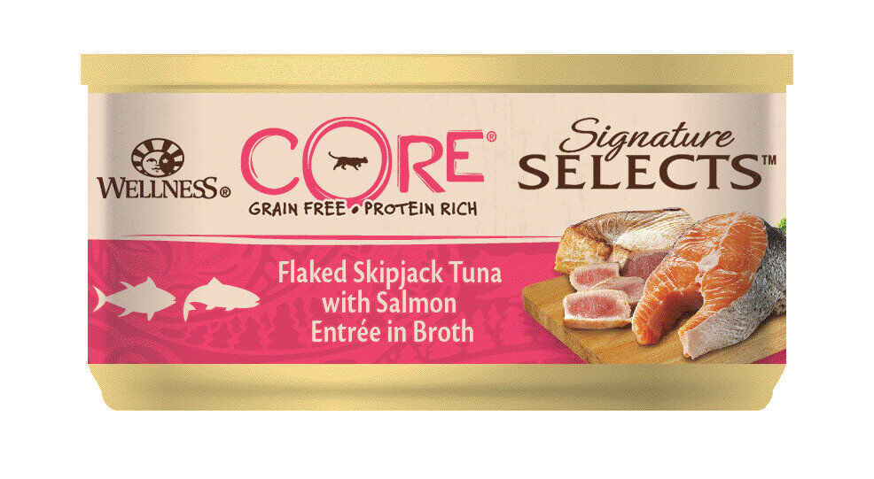 Wellness CORE - P&acirc;t&eacute;e Signature Selects Thon et Saumon pour Chat - 79g Image num&eacute;ro 1