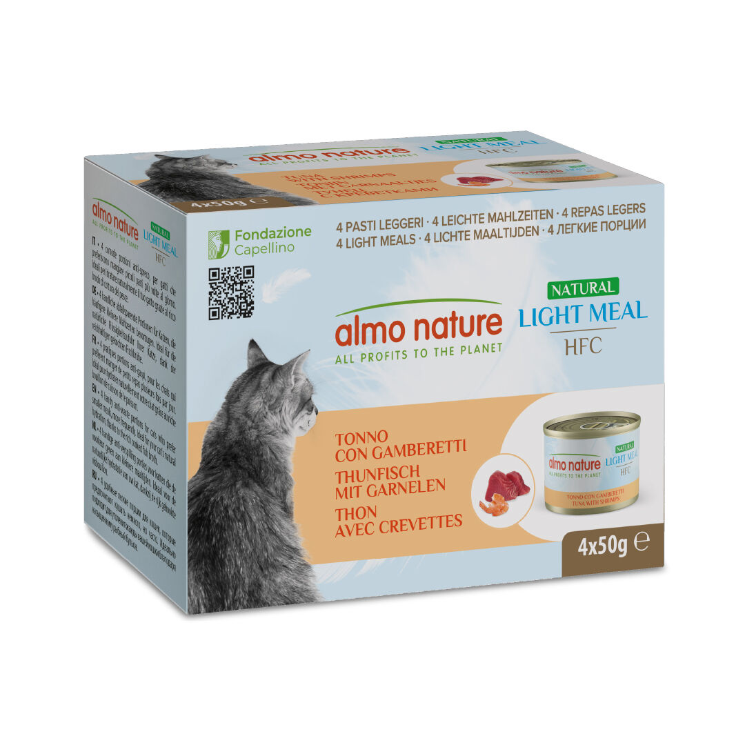 Almo Nature - P&acirc;t&eacute;e Hfc Light Meal  Thon Et Crevettes - 4 X 50g Image num&eacute;ro 1