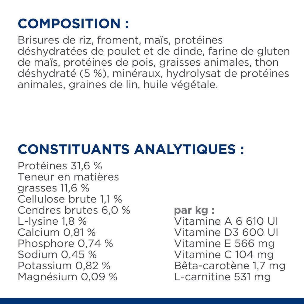 Hill's - Feline Young Sterilised Cat Adult Thon pour Chat - 3Kg Image num&eacute;ro 7
