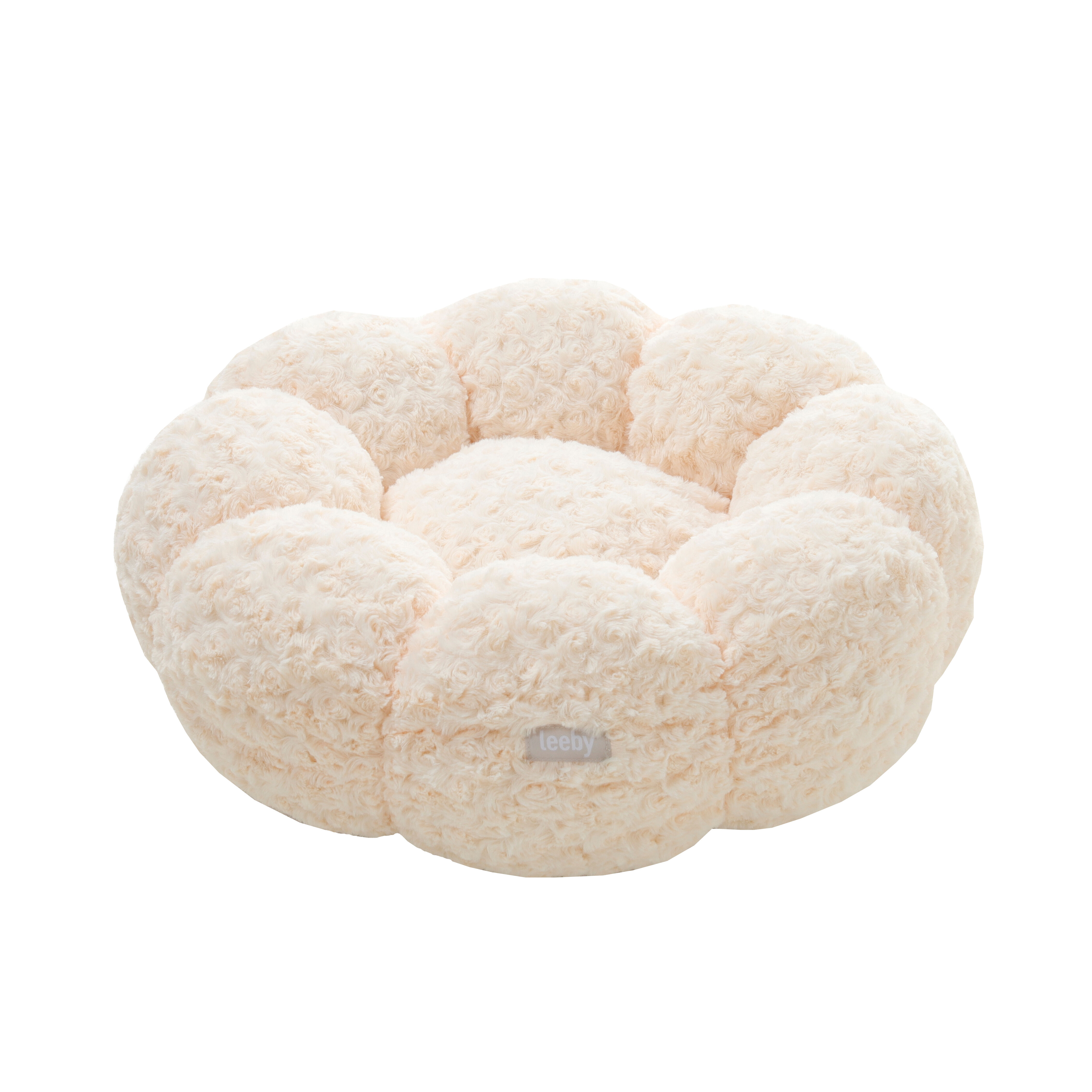 Leeby - Donut Fleur Beige pour Chien - S Image num&eacute;ro 2