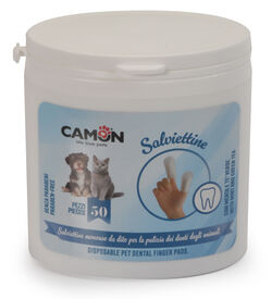 Camon - Doigtiers Jetables les Dents pour Chiens et Chats - x50