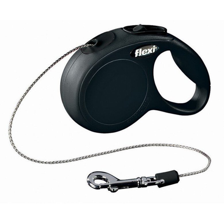 Flexi - Laisse Classic avec Cordon Noir pour Chien - XS 3m Image numéro 3 Flexi - Laisse Classic avec Cordon Noir pour Chien - XS 3m Image numéro 3