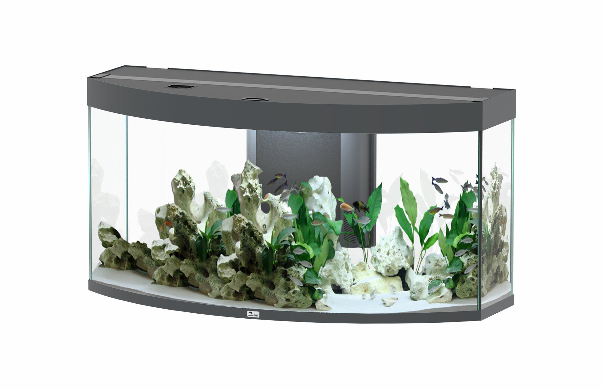 Aquatlantis - Aquarium SUBLIME HORIZON 120 Led Anthracite - 249L Image num&eacute;ro 1