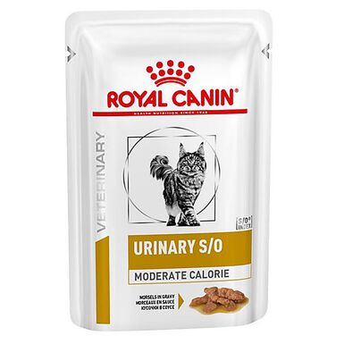 Royal Canin - Sachets Veterinary Urinary S/O Moderate Calorie pour Chat - 12x85g