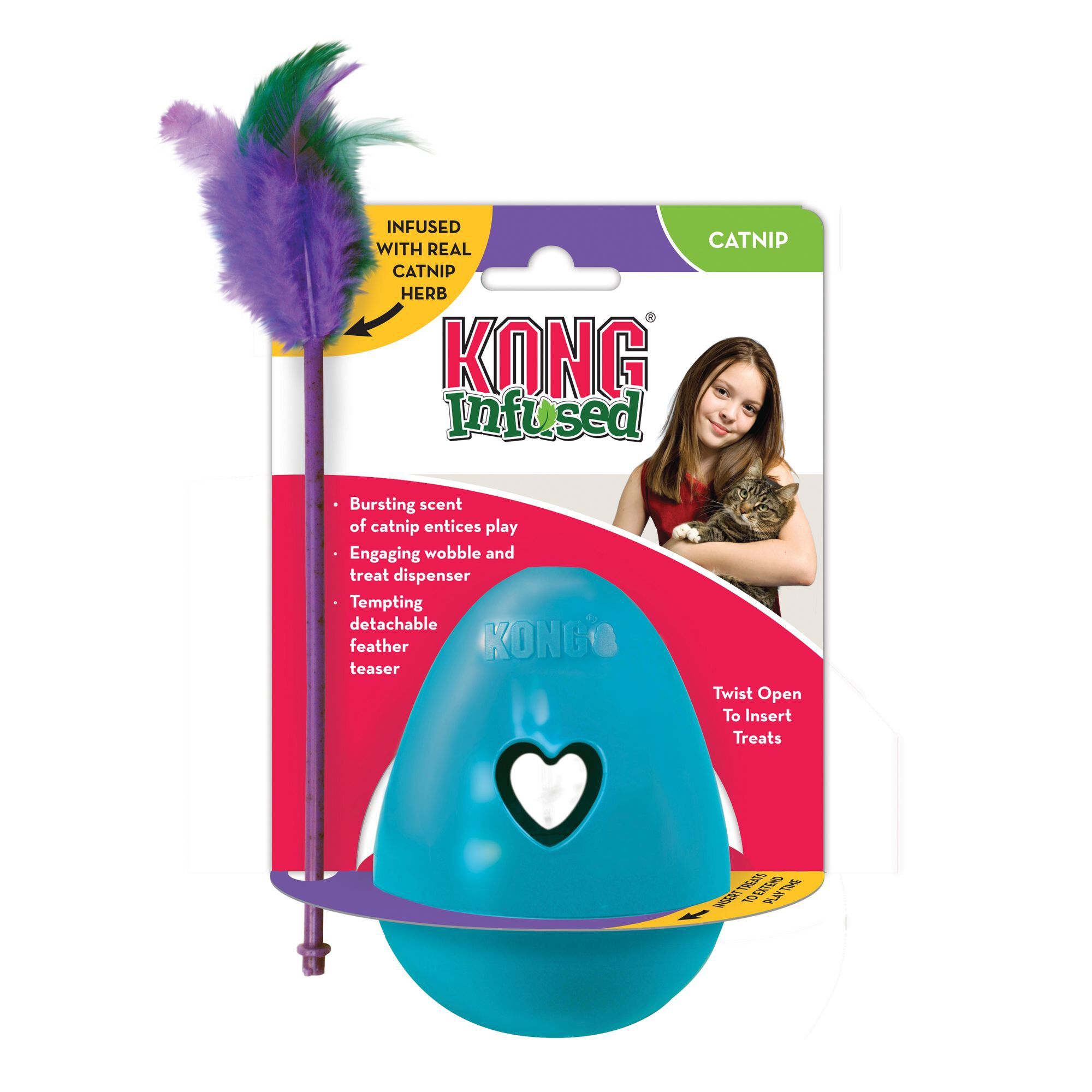 KONG - Jouet Distributeur Tippin pour Chat Image num&eacute;ro 3