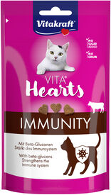 Vitakraft - Friandises Hearts B&oelig;uf Immunit&eacute; pour Chats - 40g