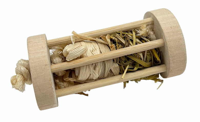 Rongis - JOUET CAGE ROLLER HERBES NATURELLES POUR RONGEURS - 15cm Image numéro 1 Rongis - JOUET CAGE ROLLER HERBES NATURELLES POUR RONGEURS - 15cm Image numéro 1