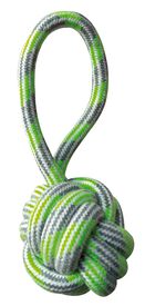 Croci - Jouet Boule en Corde avec Poignée Vert pour Chiens - 20cm