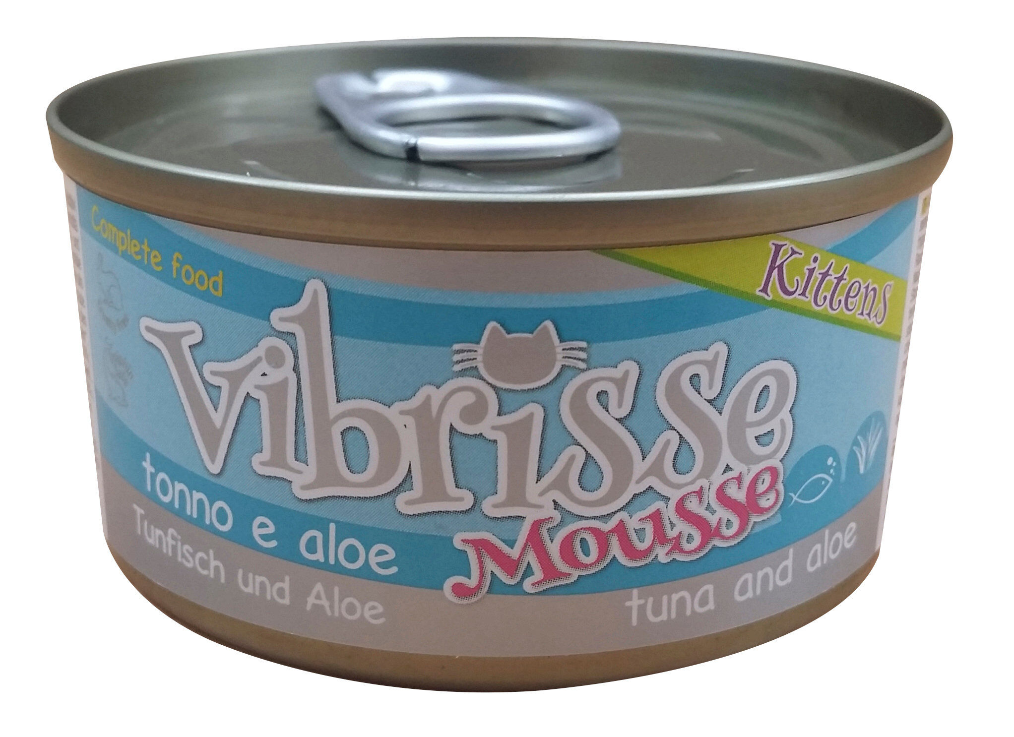 Vibrisse - P&acirc;t&eacute;e en Mousse KITTEN Thon avec Aloes pour Chatons - 70g Image num&eacute;ro 1