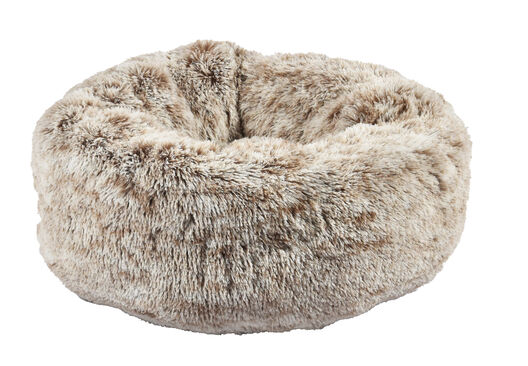 Bobby - Coussin Donut Poilu Taupe pour Chien - M image number null
