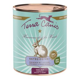 Terra Canis - Aliment Naturel sans Céréales au Lapin Courgettes pour Chiens - 800g