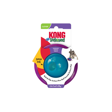 KONG - Jouet Distributeur Friandises Infused Gyro pour Chats