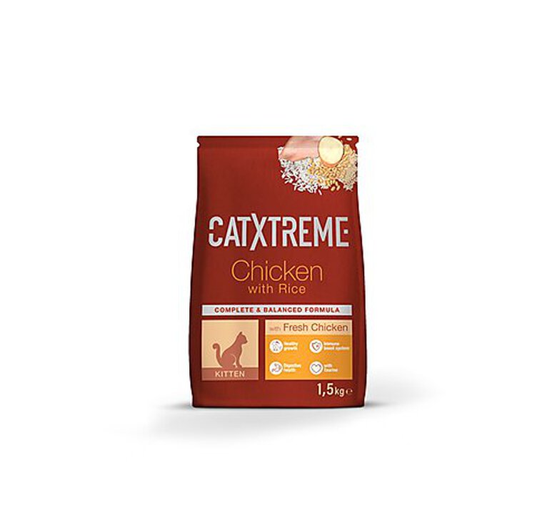 CatXtreme - Croquettes Kitten au Poulet Frais pour Chaton - 1,5Kg image number null