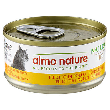 Almo Nature - Boîte Natural au Filet de Poulet pour Chat - 70g