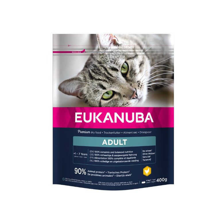 Eukanuba -  Croquettes Chat Adulte Condition Optimale Toutes Races Poulet 400g image number null