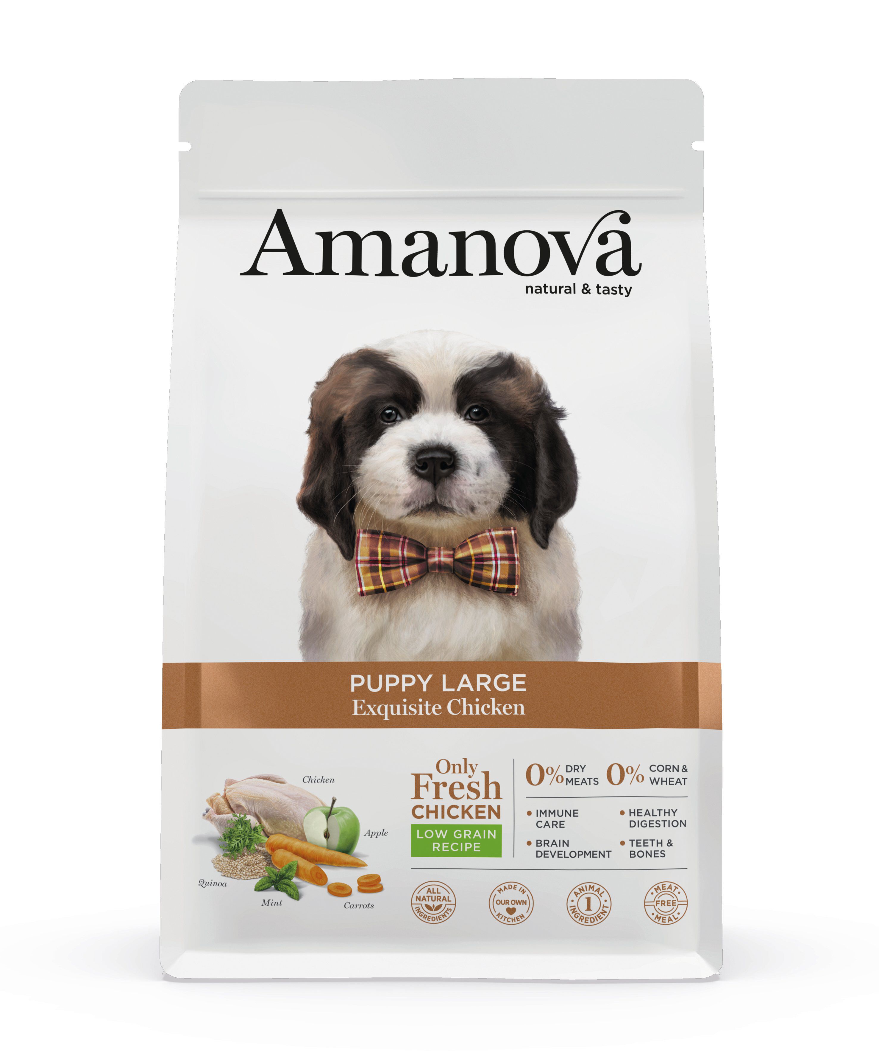 Amanova - Croquettes Puppy Large au Poulet pour Chiots - 12Kg Image num&eacute;ro 1