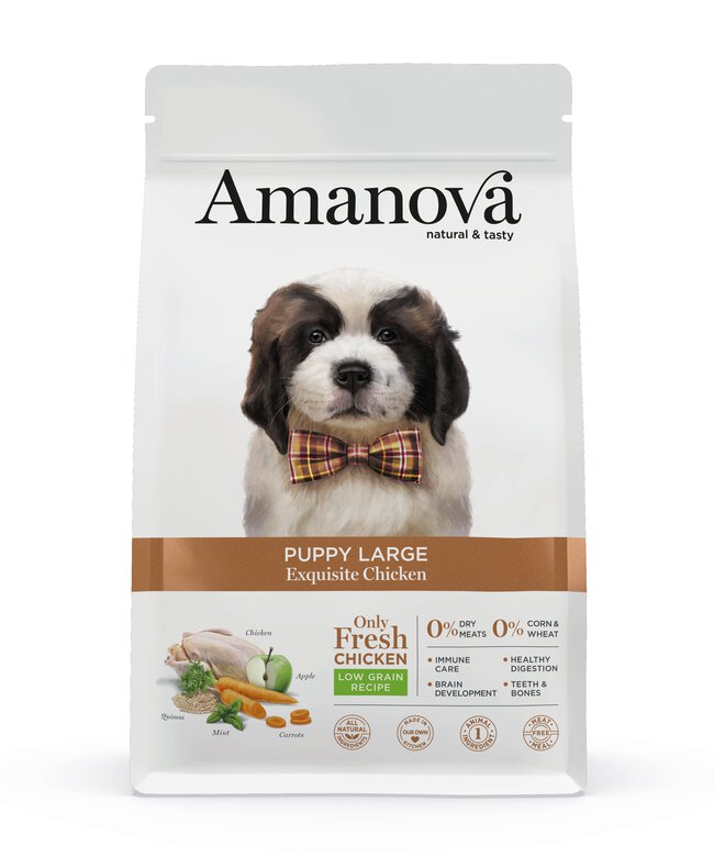 Amanova - Croquettes Puppy Large au Poulet pour Chiots - 12Kg Image numéro 1 Amanova - Croquettes Puppy Large au Poulet pour Chiots - 12Kg Image numéro 1
