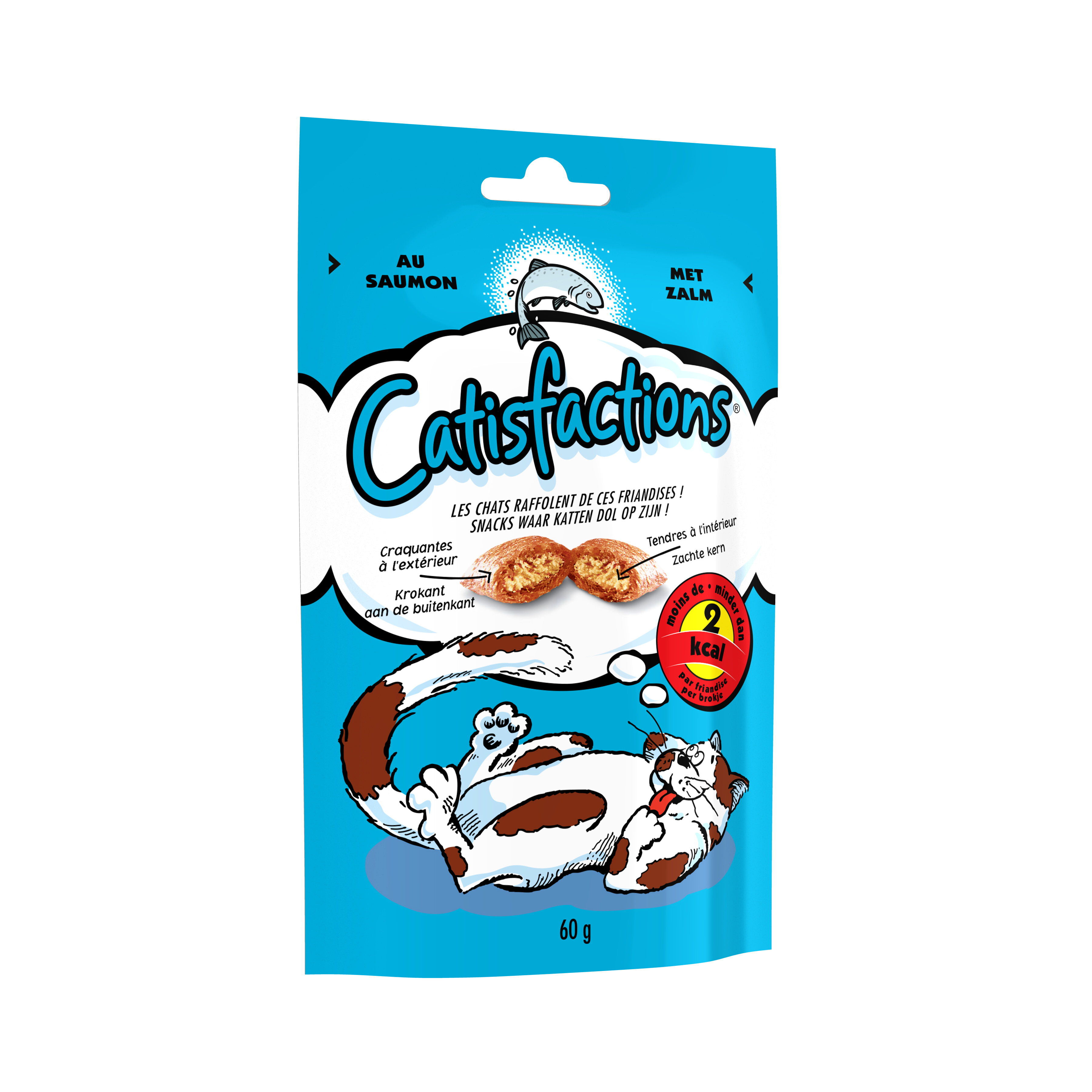 Catisfactions - Friandises au Saumon - 60g Image num&eacute;ro 1