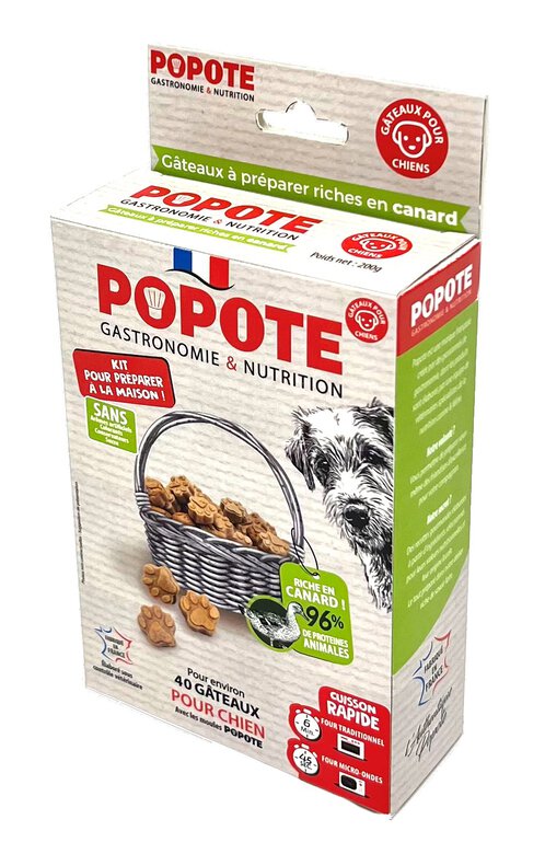 Popote - Kit friandises au Canard pour Chiens - 200g image number null