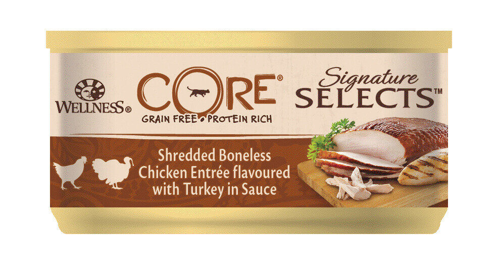 Wellness CORE - P&acirc;t&eacute;e Signature Selects Poulet et Dinde pour Chat - 79g Image num&eacute;ro 1