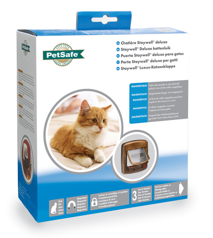 PetSafe - Chatière Porte Magnétique Luxe pour Chiens et chats - Brun Image numéro 1 PetSafe - Chatière Porte Magnétique Luxe pour Chiens et chats - Brun Image numéro 1