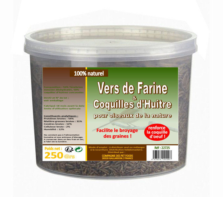 Lifland - Vers et Coquilles d'Huitres pour Basse Cour - 250g Image num&eacute;ro 1