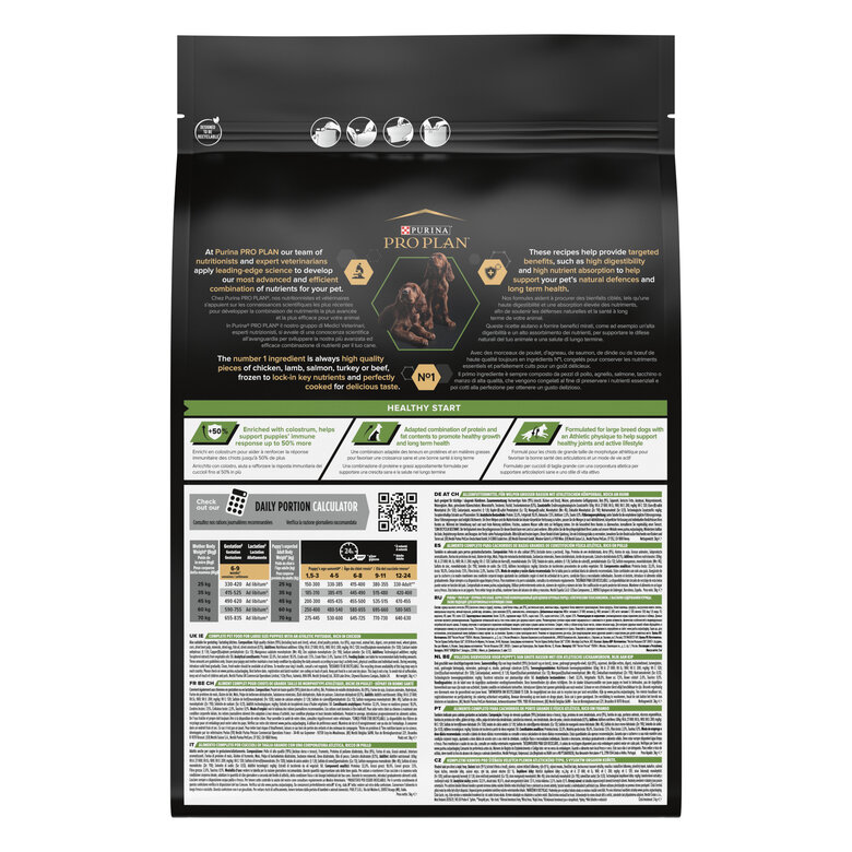 Pro Plan - Croquettes Healthy Start Large Athletic Poulet pour Chiot - 3Kg Image numéro 3 Pro Plan - Croquettes Healthy Start Large Athletic Poulet pour Chiot - 3Kg Image numéro 3