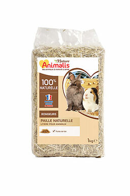 Animalis Nature - Litière Paille Naturelle pour Rongeurs - 1Kg