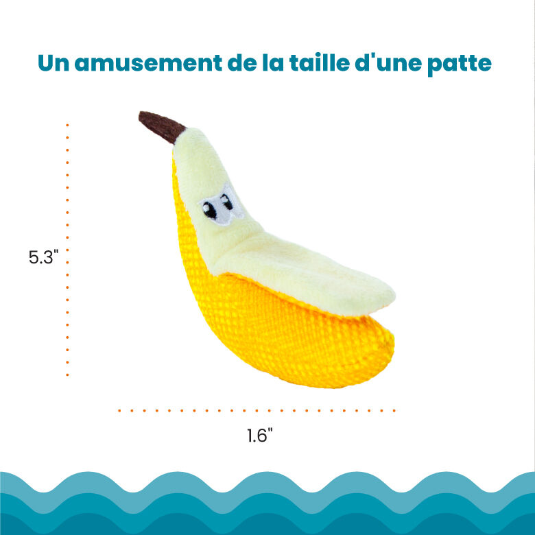 Outward Hound - Jouet &agrave; M&acirc;cher Dental Banana pour Chat - Jaune Image num&eacute;ro 2