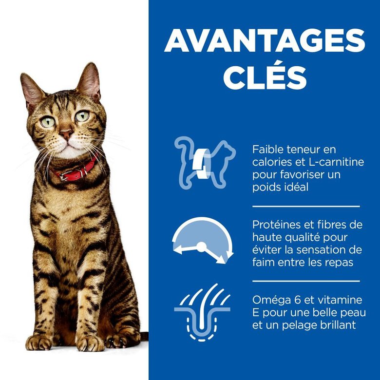 Hill's Science Plan - Adult Light Croquettes Pour Chat Au Poulet  -  1,5kg Image numéro 3 Hill's Science Plan - Adult Light Croquettes Pour Chat Au Poulet  -  1,5kg Image numéro 3