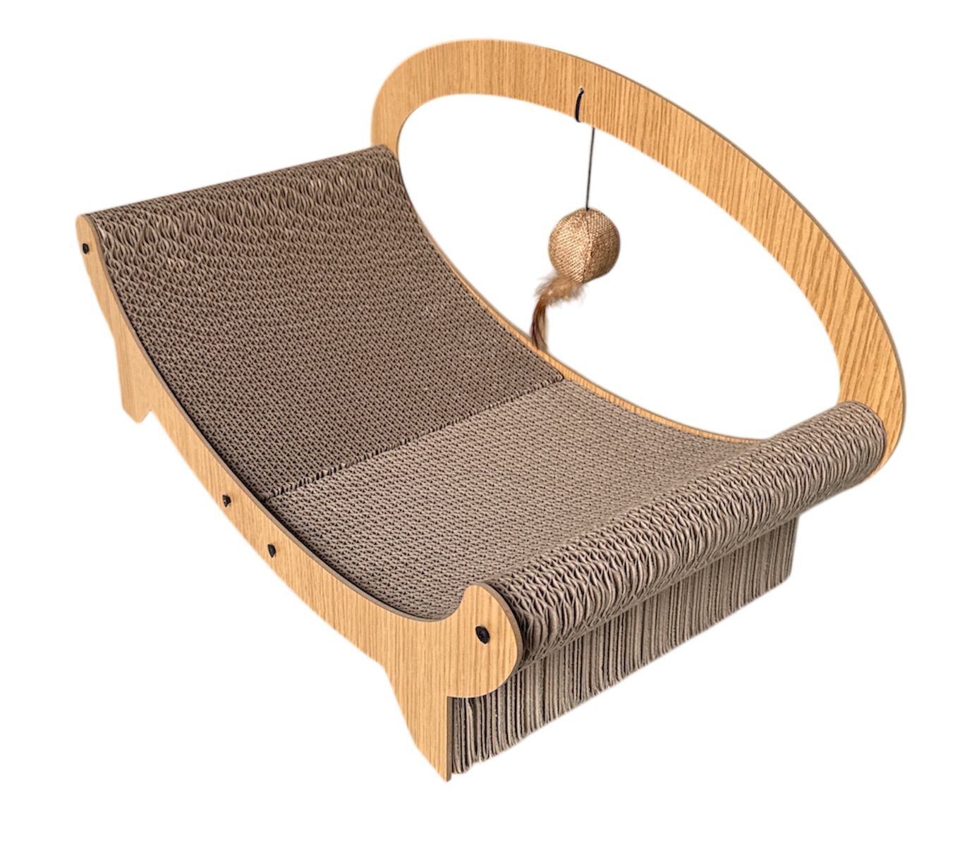 Mon Ami Luki - Griffoir en Forme Panier pour Chats - 49x25x26cm Image num&eacute;ro 1