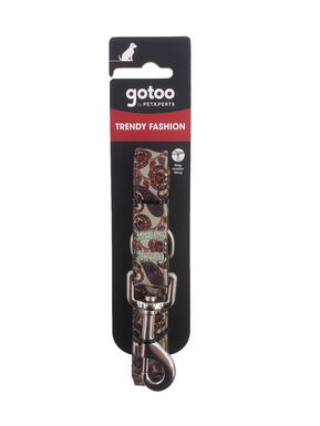 Gotoo - Laisse en Paisley Khaki pour Chien - M