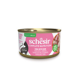 Schesir - P&acirc;t&eacute;e en Gel&eacute;e Thon et Jambon Pour Chats - 85g