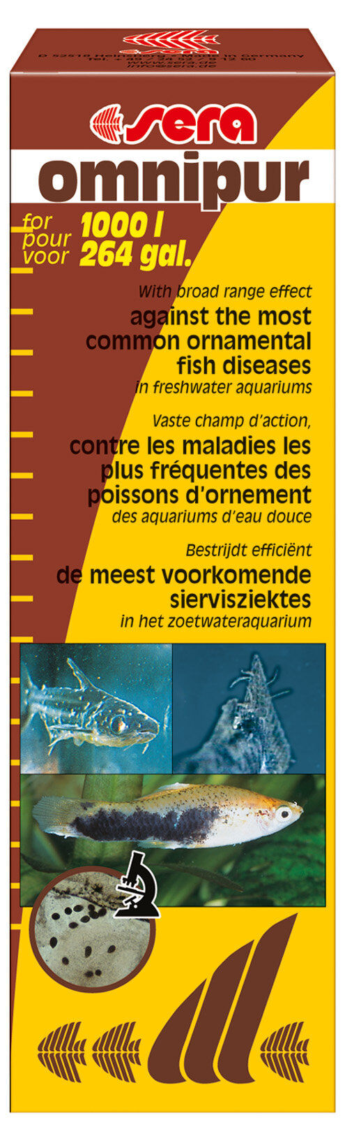 Sera - Traitement de l'Eau contre les Maladies Fr&eacute;quentes Omnipur pour Aquarium - 50ml Image num&eacute;ro 1