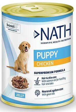 Nath - Pâtée Poulet Saumon Chiots - 400g
