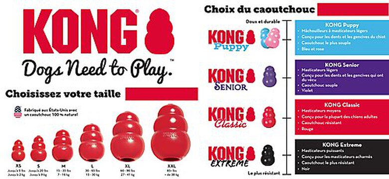 KONG - Jouet Classic en Caoutchouc pour Chien - S image number null