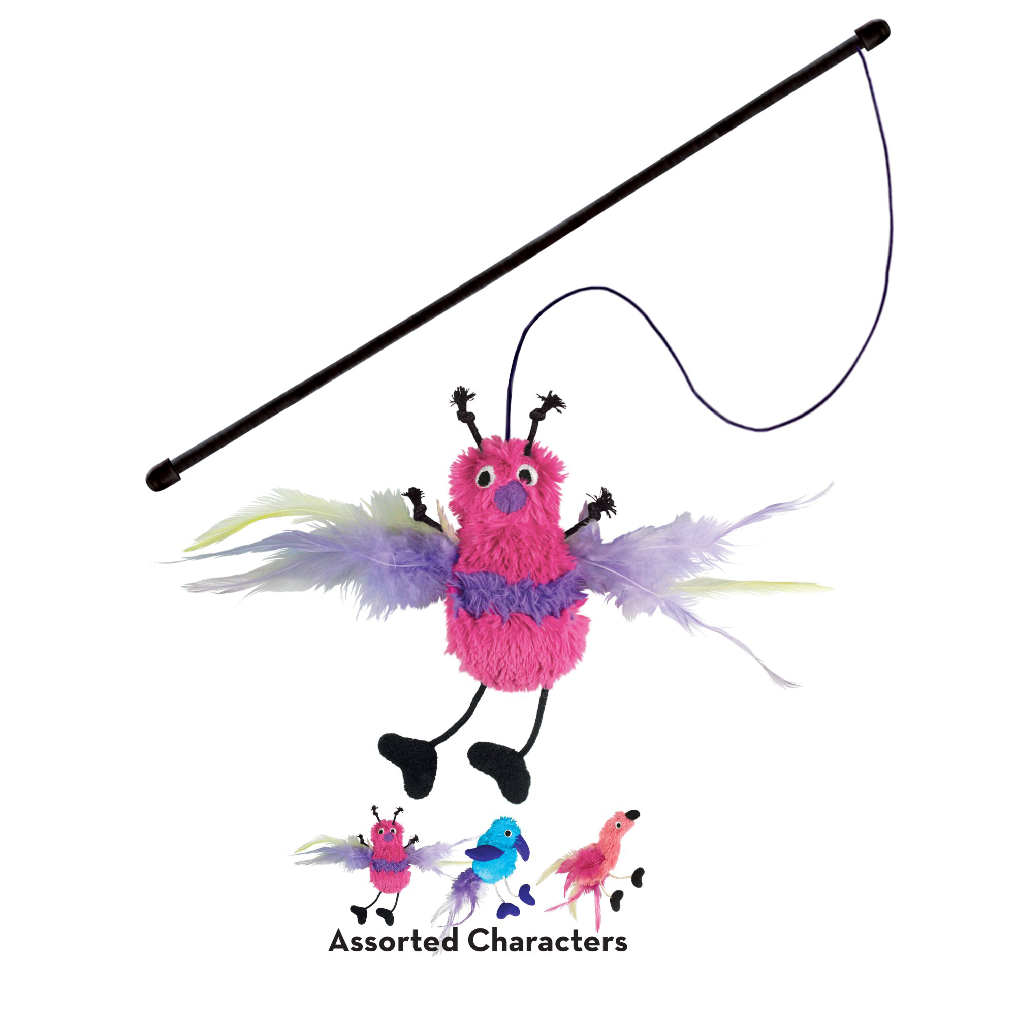 KONG - Jouet Canne &agrave; P&ecirc;che Teaser Feather pour Chats Image num&eacute;ro 2