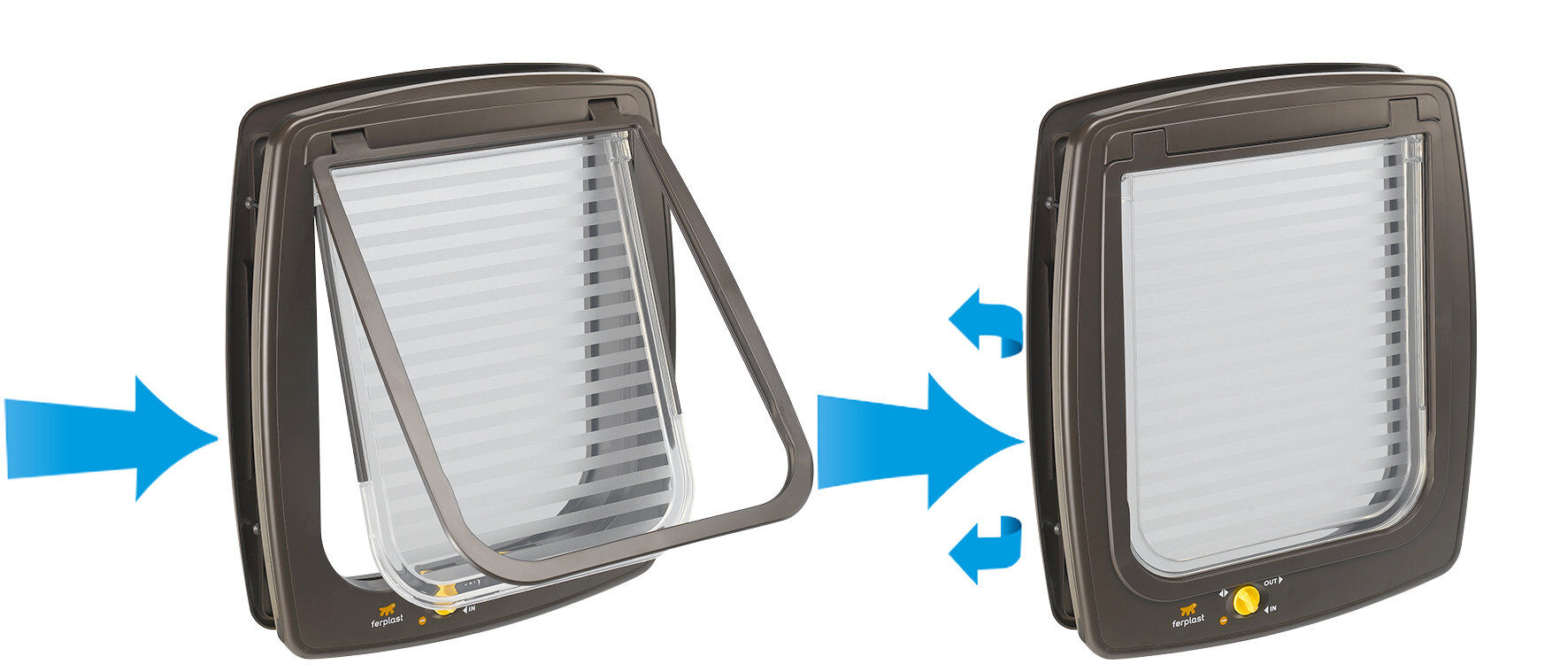 Ferplast - Chati&egrave;re Swing T5 en Plastique - Marron Image num&eacute;ro 2