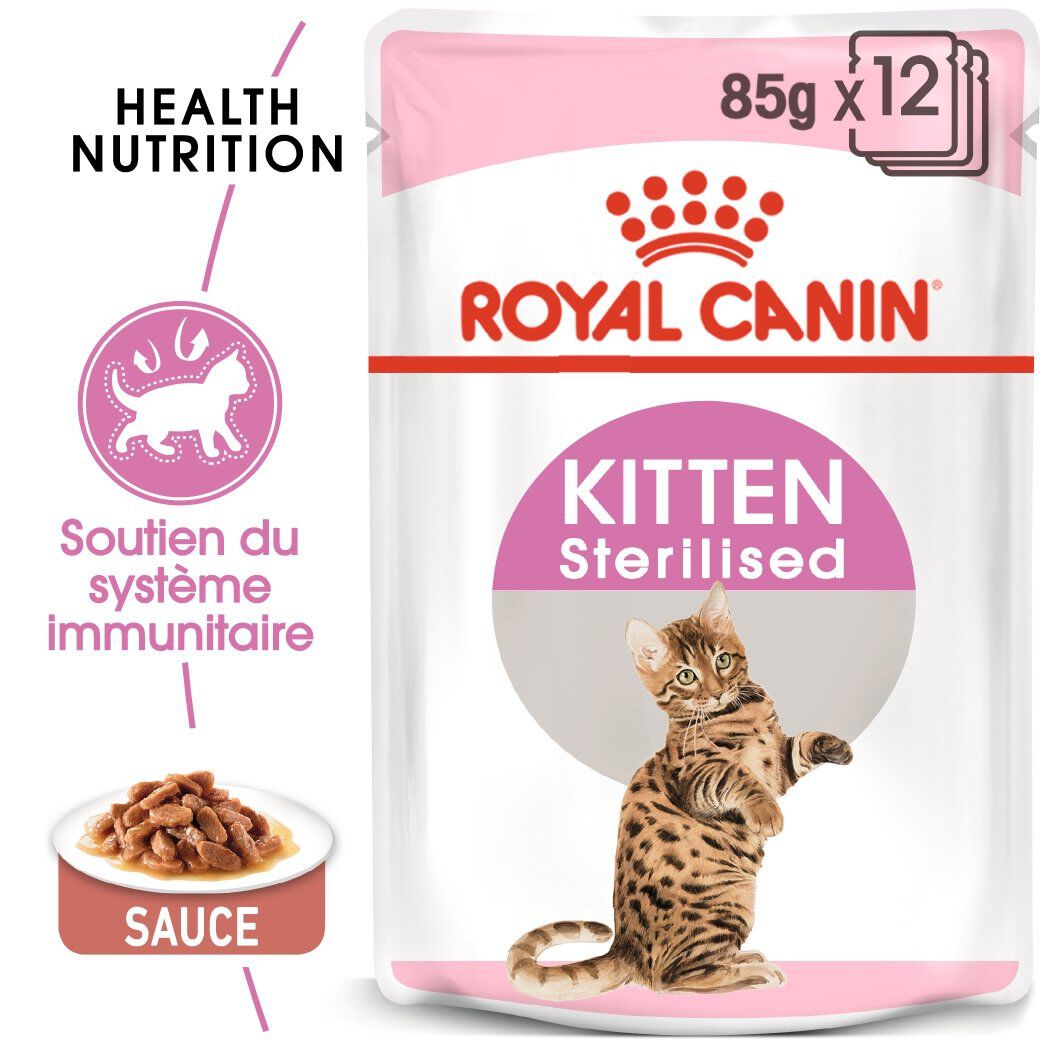 Royal Canin - Sachets Kitten Sterilised en Sauce pour Chaton - 12x85g Image num&eacute;ro 2